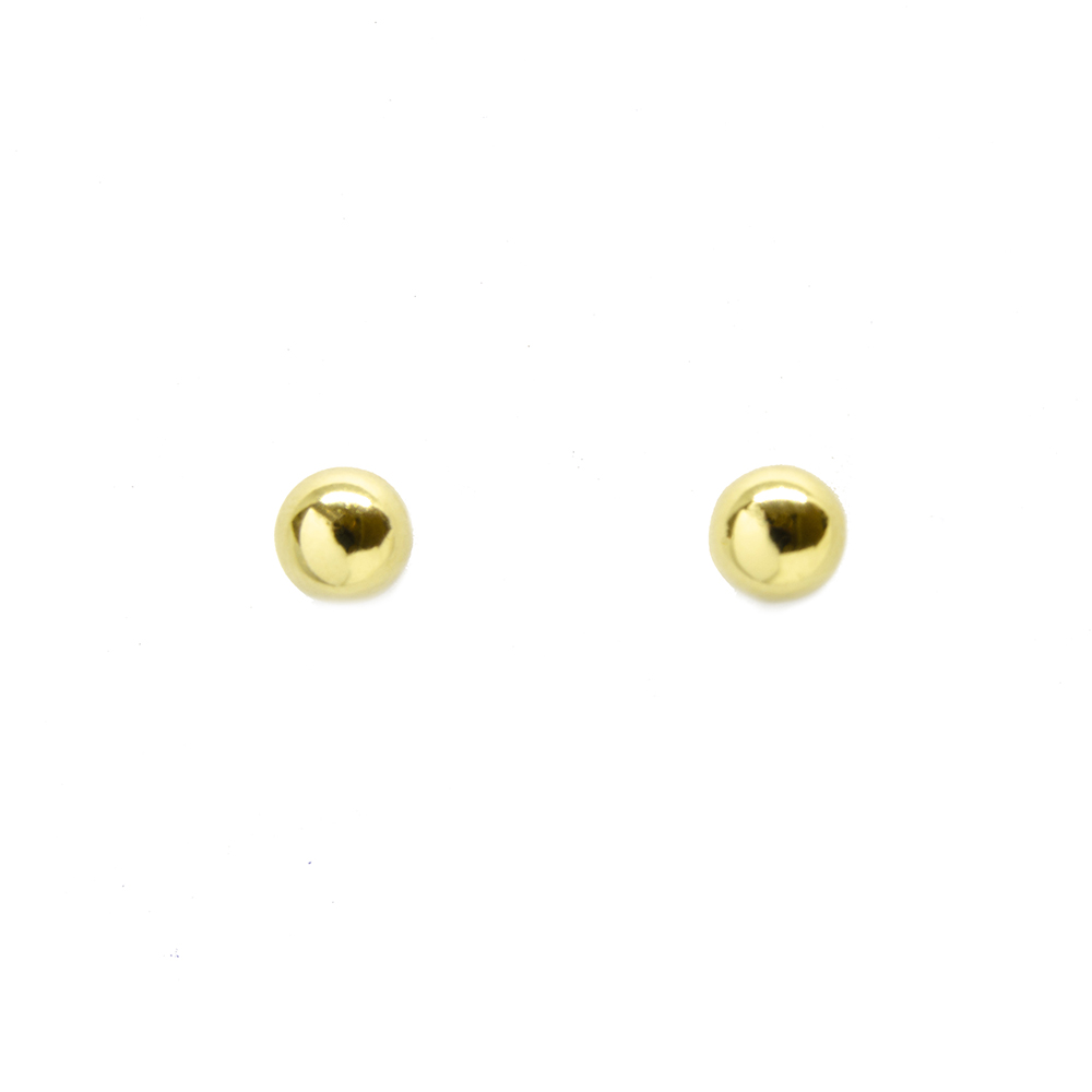 Brinco Bola 5mm em Ouro 18 Kilates � 25292